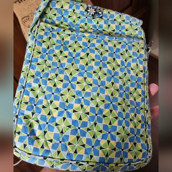 VERA BRADLEY: Daisy 🌻 CROSSBODY BAG & WALLET Both pieces!💙 MATCHING, RARE SET - Picture 11 of 16